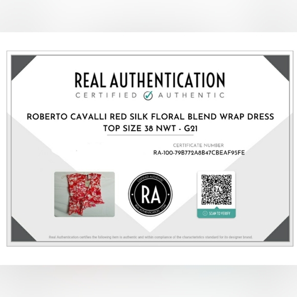 Roberto Cavalli $995 ROSES PRINT WRAP TOP - Picture 8 of 8